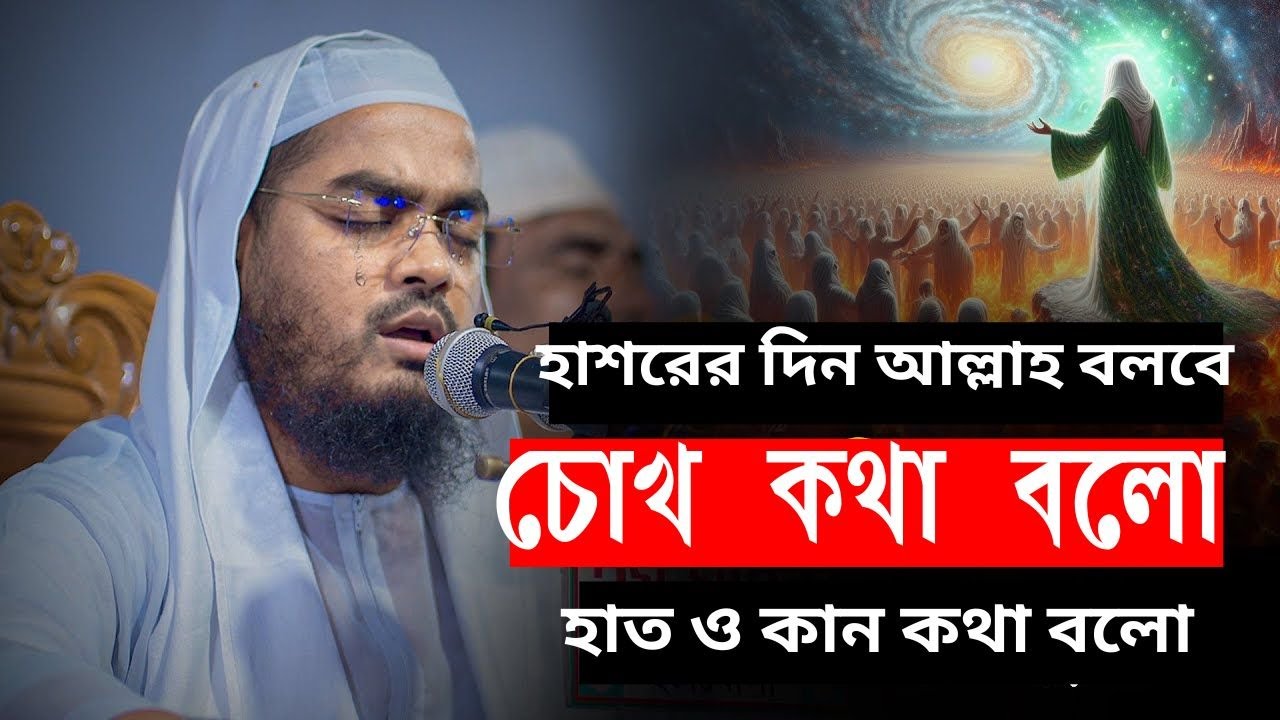 হাশরের দিন আল্লাহ বলবেন: হে চোখ, কথা বলো! হে হাত ও কান, সাক্ষ্য দাও | কিয়ামতের ভয়াবহ সত#কিয়ামতের_দিন