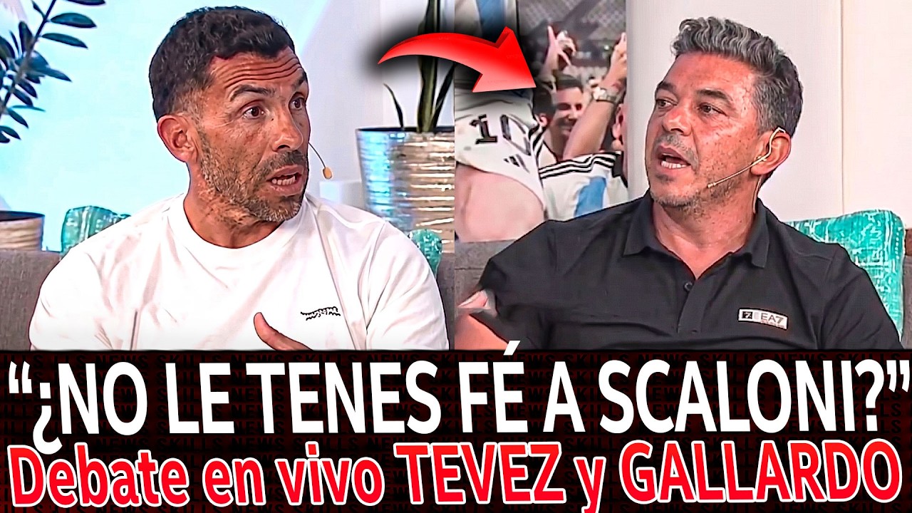DEBATE TEVEZ y GALLARDO en vivo sobre el MUNDIAL y los candidatos