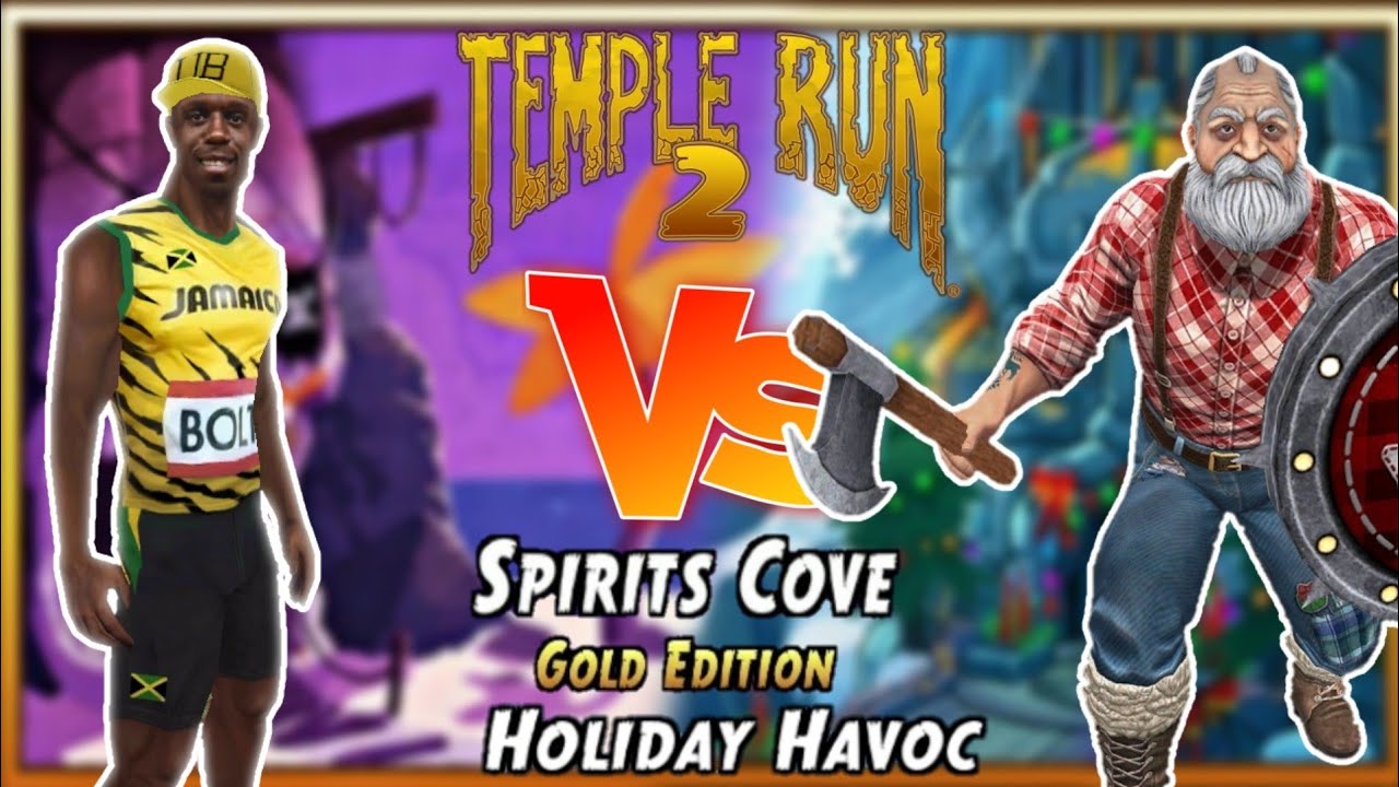Usain Bolt Champion VS Sigur Frostbeard Lumberjack Spirit Cove Gold Edition Temple Run 2