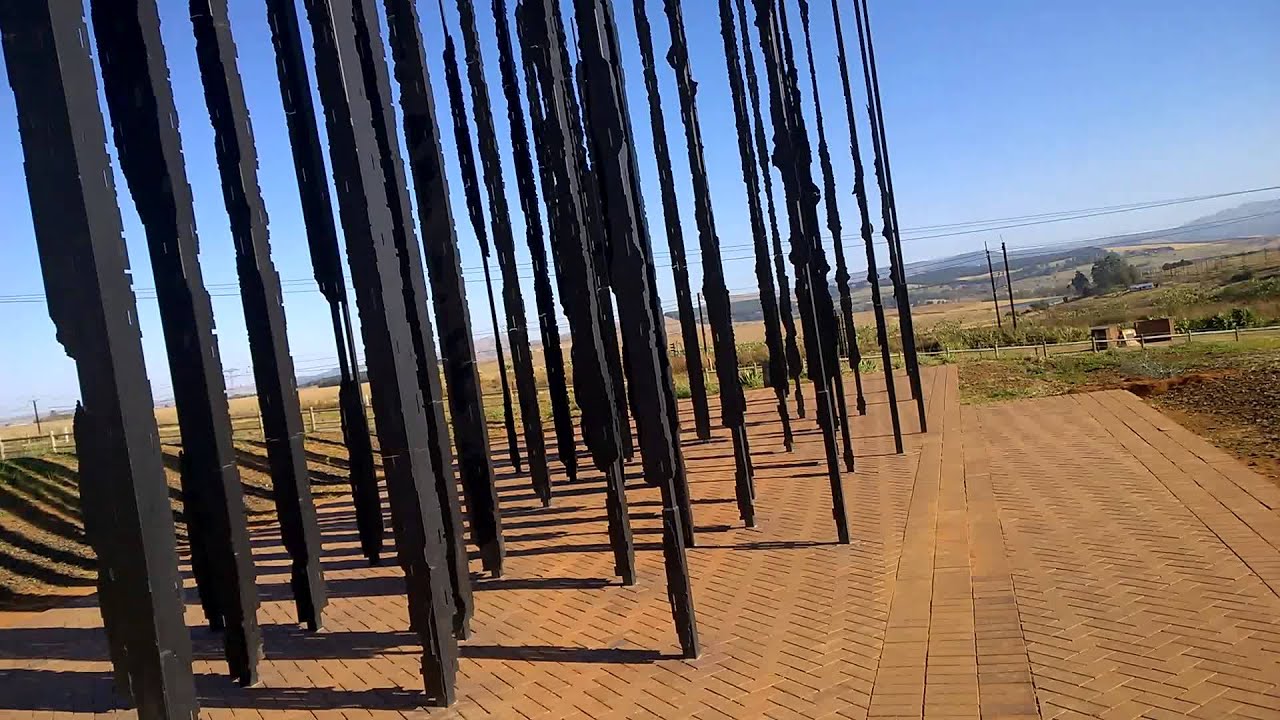 Amazing sculpture at the Nelson Mandela Capture site (sorry about the wind noise)