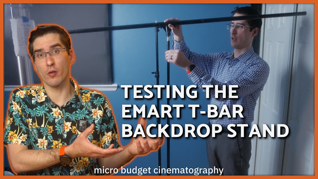 EMart 8.5x5 T-Bar Backdrop Stand Overview