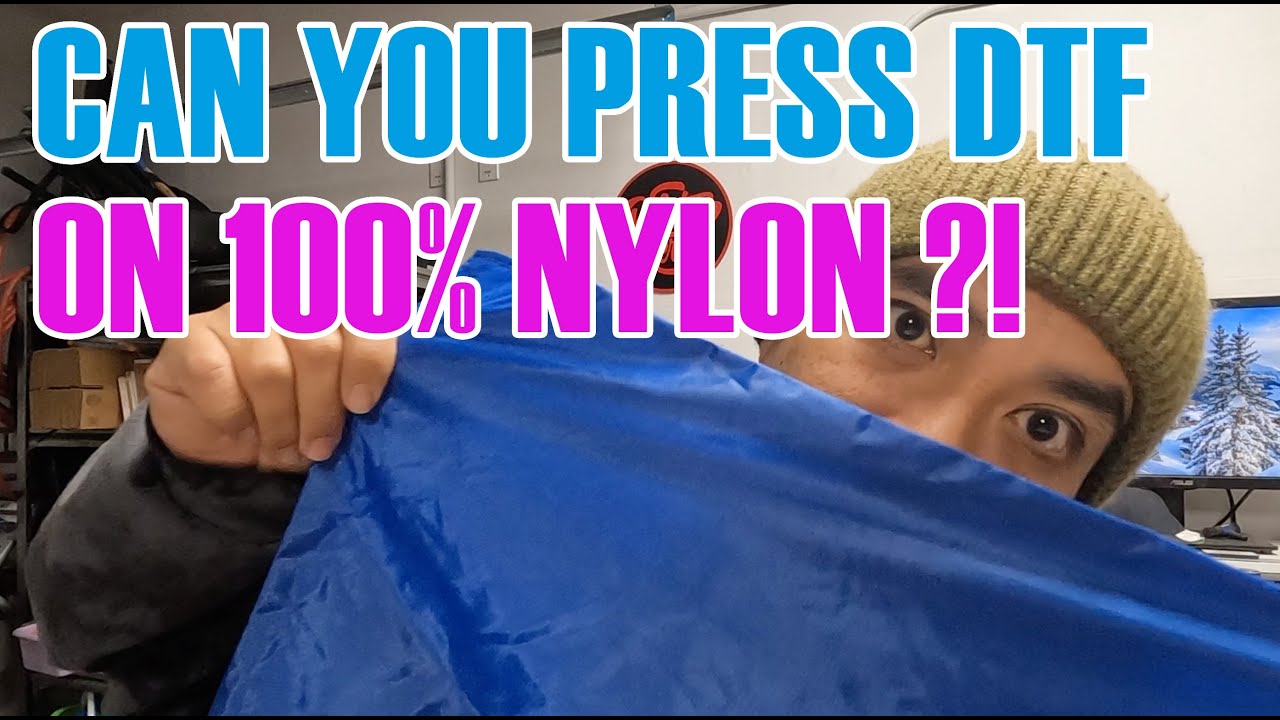 CAN YOU PRESS DTF ON 100% NYLON? - LETS FIND OUT (S:10/Vlog 18)