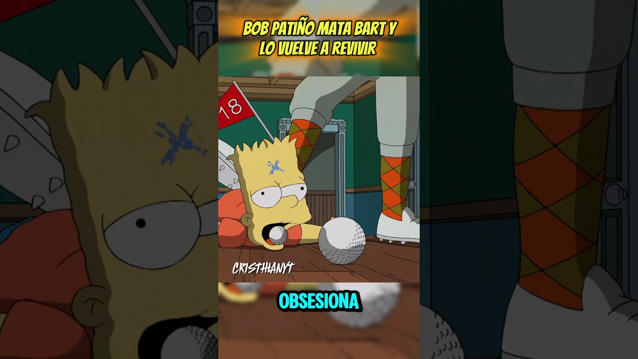 Bob pati&ntilde;o mata a Bart y lo vuelve a revivir como Frankenstein #lossimpson Homero lisa y Marge