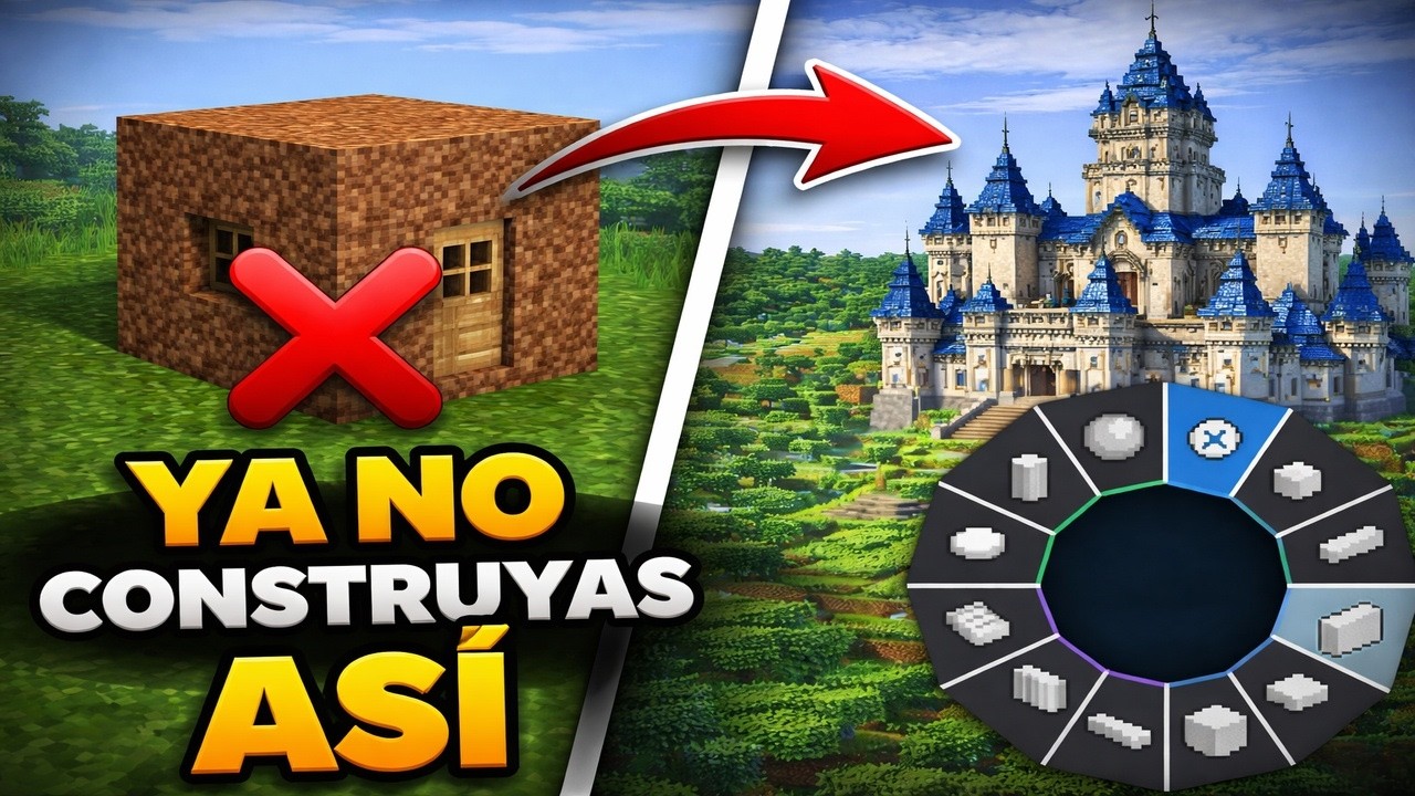 Este Mod te hará Construir 10X MÁS RÁPIDO en Minecraft (Tutorial)
