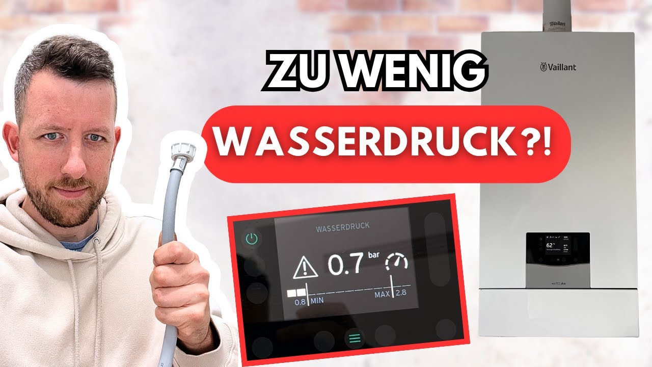 Wasserdruck niedrig ?! 💧🚫 Vaillant Gastherme Wasser auffüllen