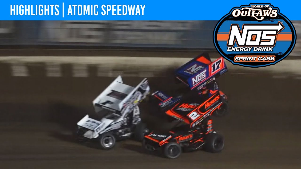 World of Outlaws NOS Energy Drink Sprint Cars | Atomic Speedway | May 25, 2024 | HIGHLIGHTS