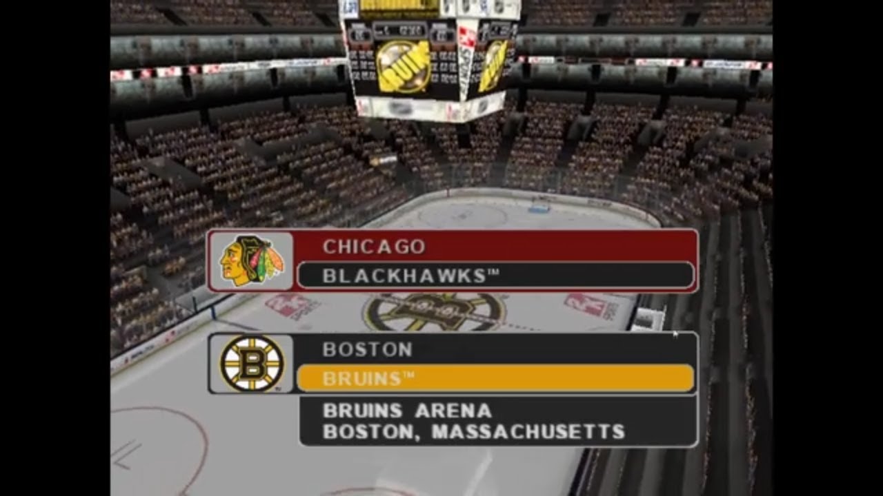 NHL 2k10 playstation 2 Bruins vs Blackhawks