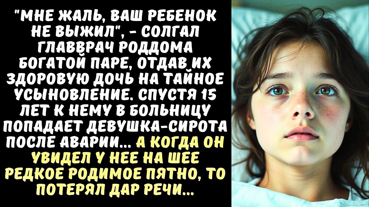 Ваша дочь умерла - солгал ВРАЧ РОДДОМА бездетной паре, а спустя 15 лет замер, увидев в палате...