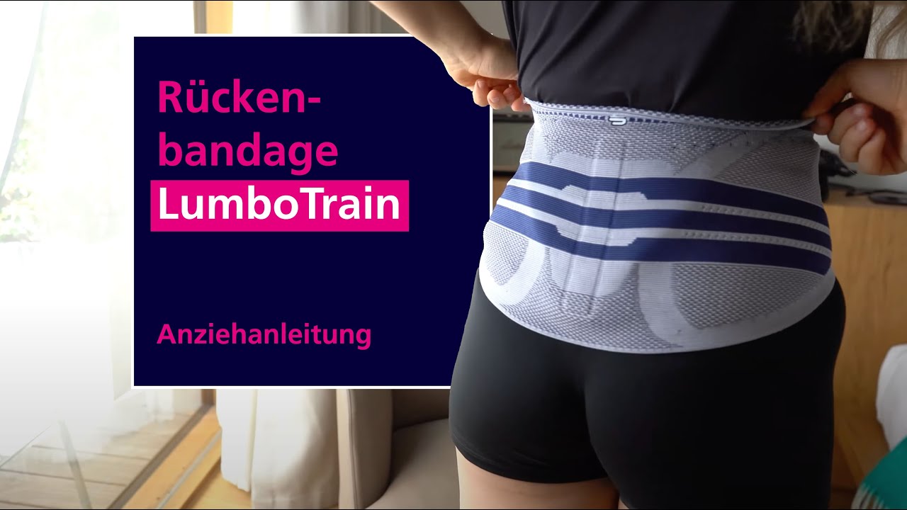 Rückenbandage LumboTrain | Anziehanleitung
