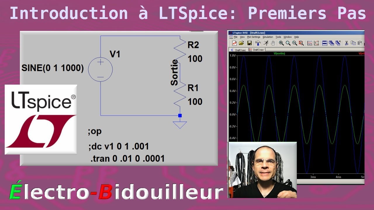 EB_#183 Introduction à LTSpice, partie 1 - Les premiers pas!