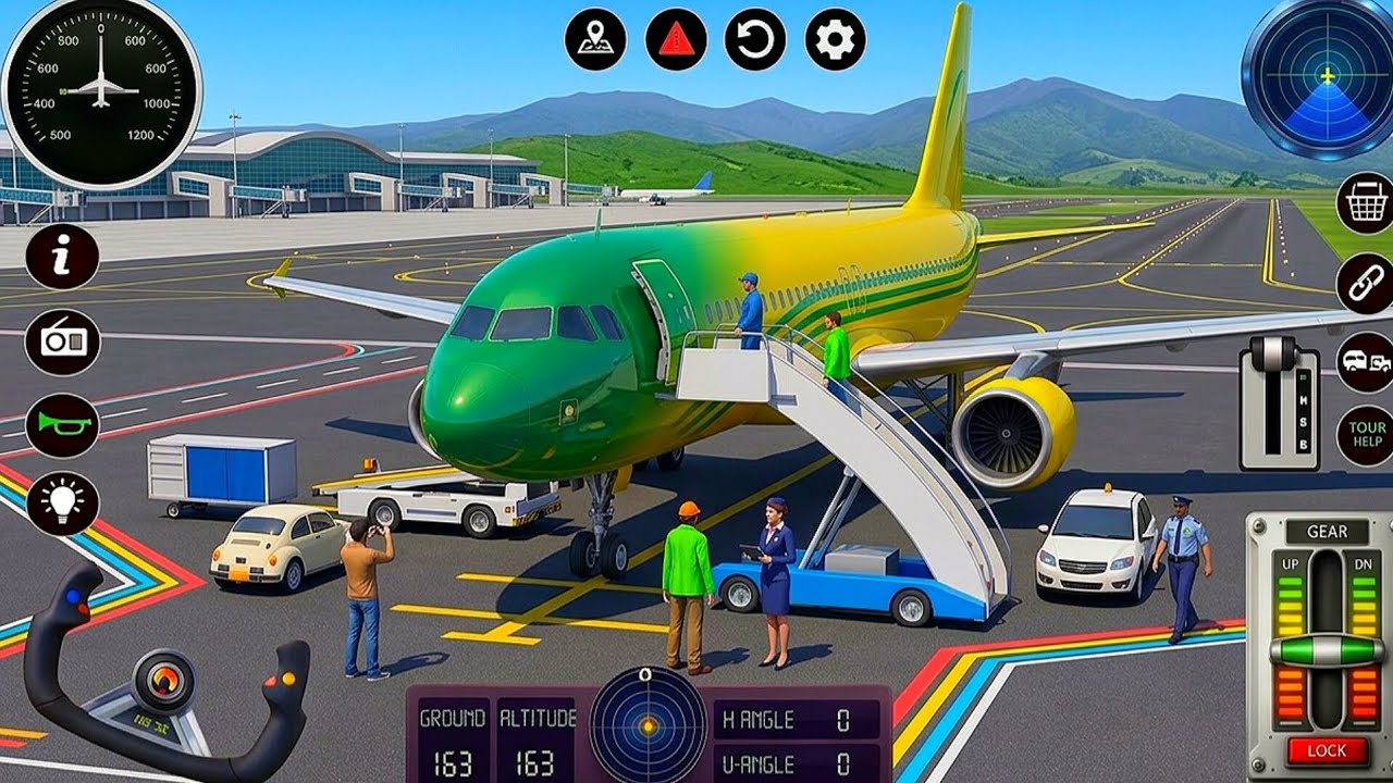 New Flight Airplane City Pilot Simulator - Airplane Simulator 3d Game - New Version For Android 