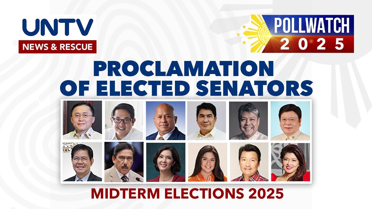 Proclamation of 12 newly elected Senators of the 2025 midterm elections | May 17, 2025