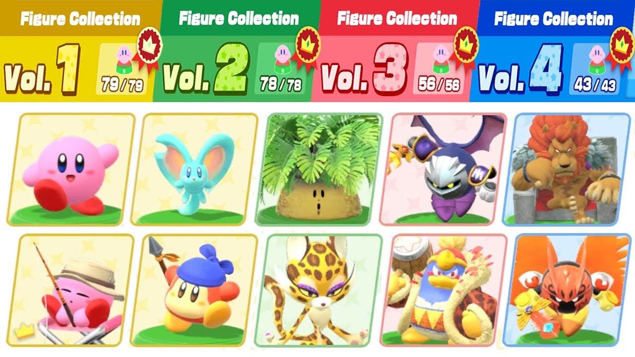 Kirby and the Forgotten Land - All 256 Figures (100% Collection Showcase)