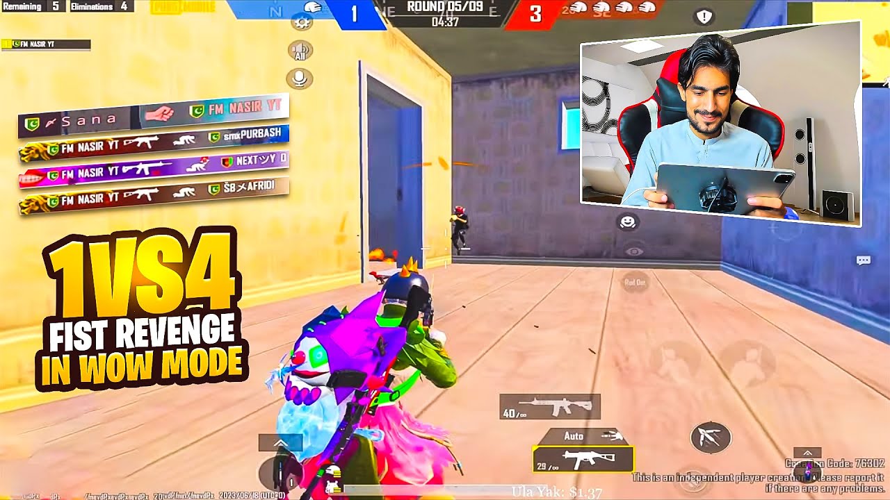 1vs4 Fist Revenge in Wow Mode - Mini Enemy Map 👉 Tiktok Foryou Wala Map