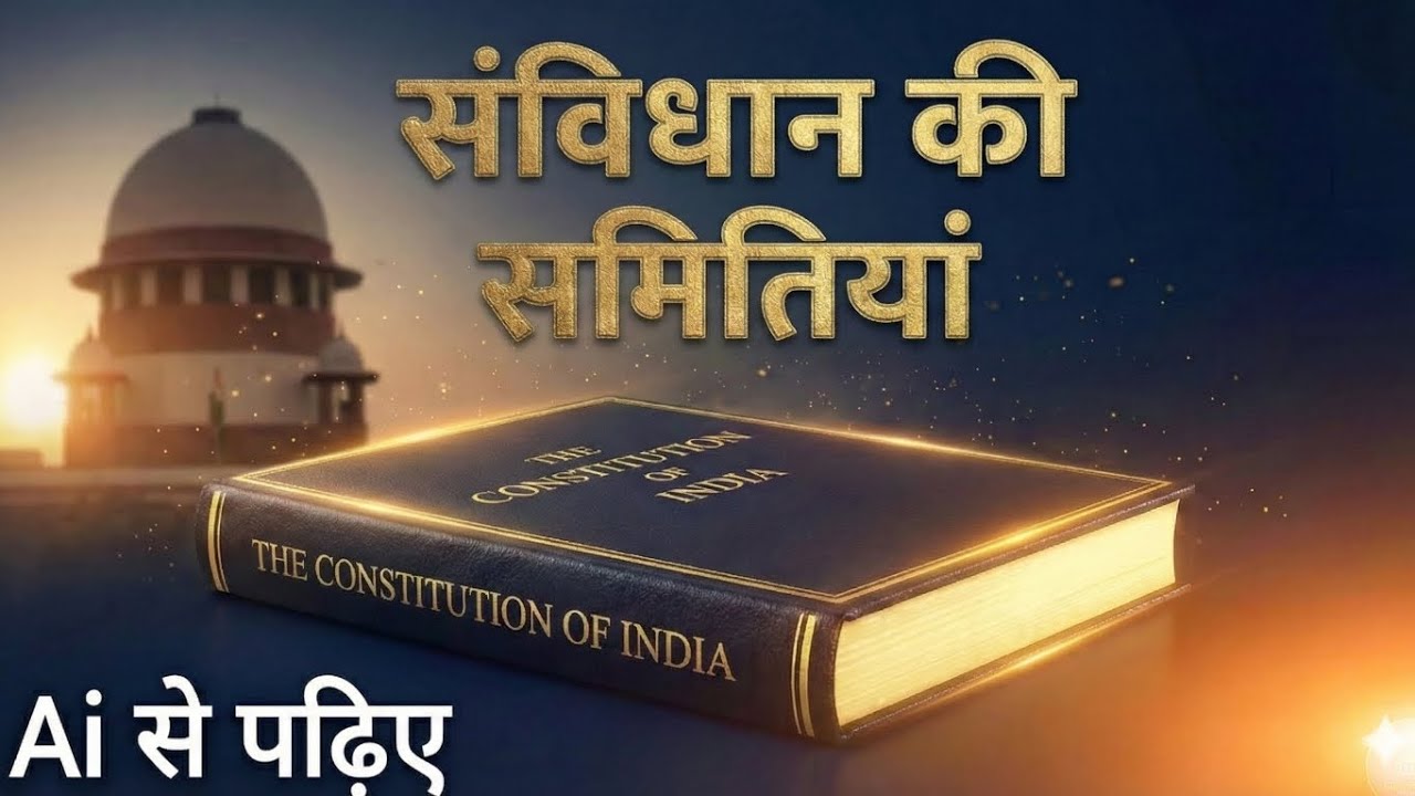 Ai से पढ़िए संविधान की प्रमुख समितियां || बिल्कुल आसान भाषा में || Indian polity class 