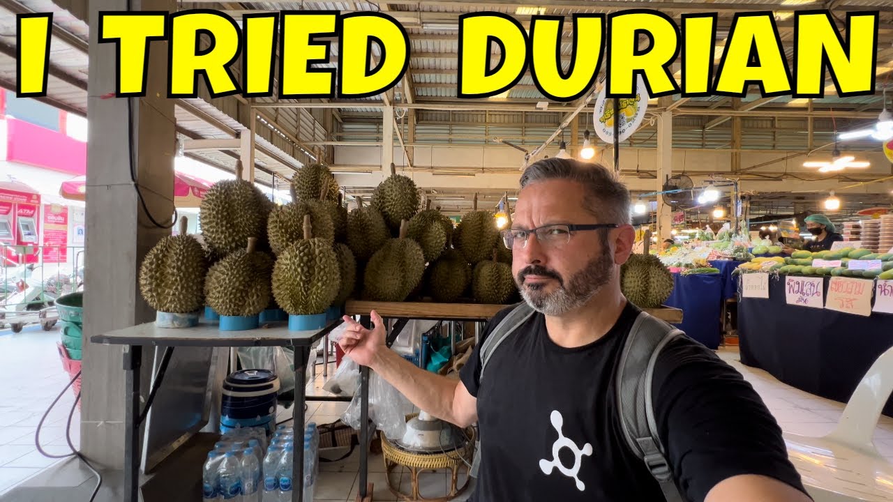 FIRST TIME Trying DURIAN in THAILAND 🇹🇭 Or Tor Kor Premium Food Market