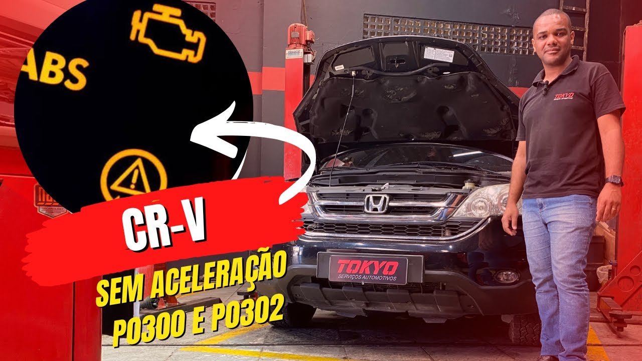 Honda Cr-v falhando muito sem força com código P0300, P0301, P302, P0303, P0304