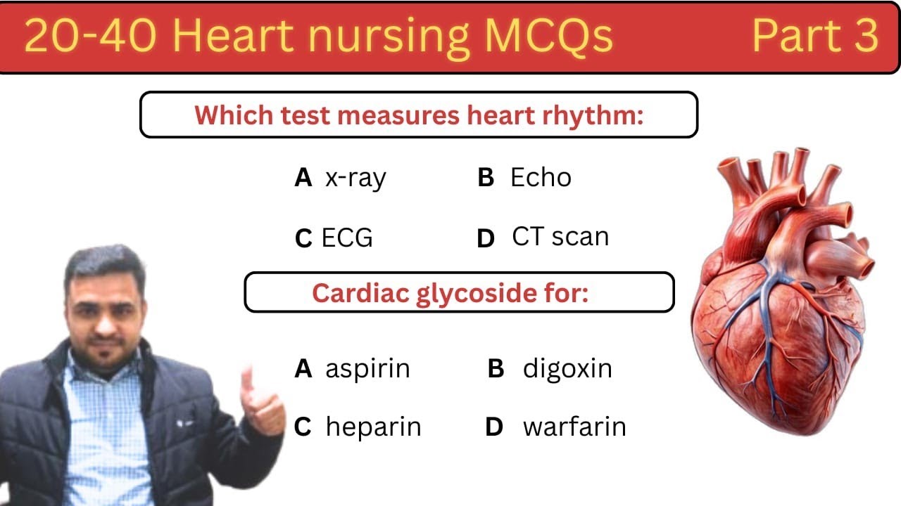 Part 3:Heart Important Nursing MCQ 2026