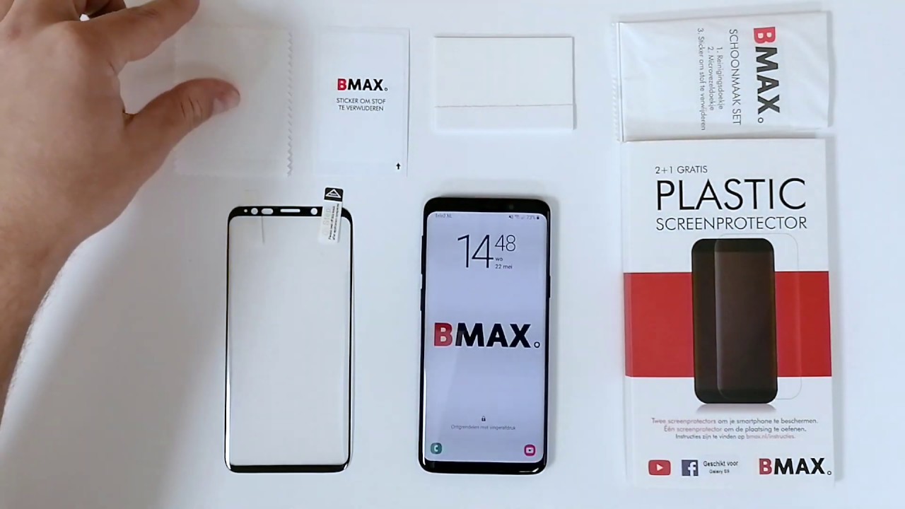 Instructies voor het plaatsen van een BMAX screenprotector beschermfolie - PET