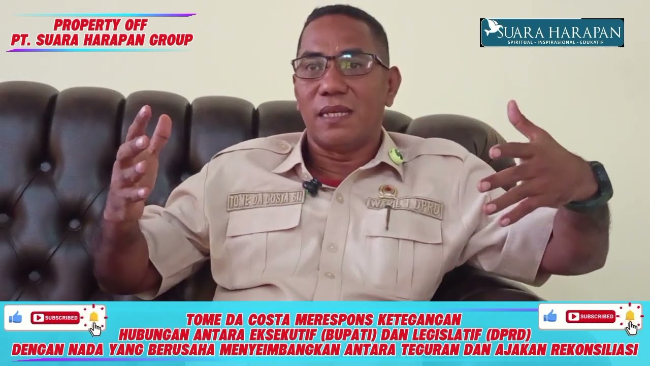 Tome da Costa Merespons Ketegangan Hubungan antara Eksekutif (Bupati) dan Legislatif (DPRD) 