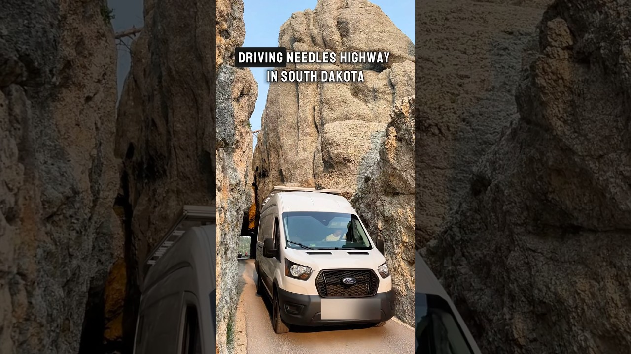 Needles Hwy Tunnel | Custer State Park | AMAZING nature! #vanlife#travel#vanlifers #custerstatepark
