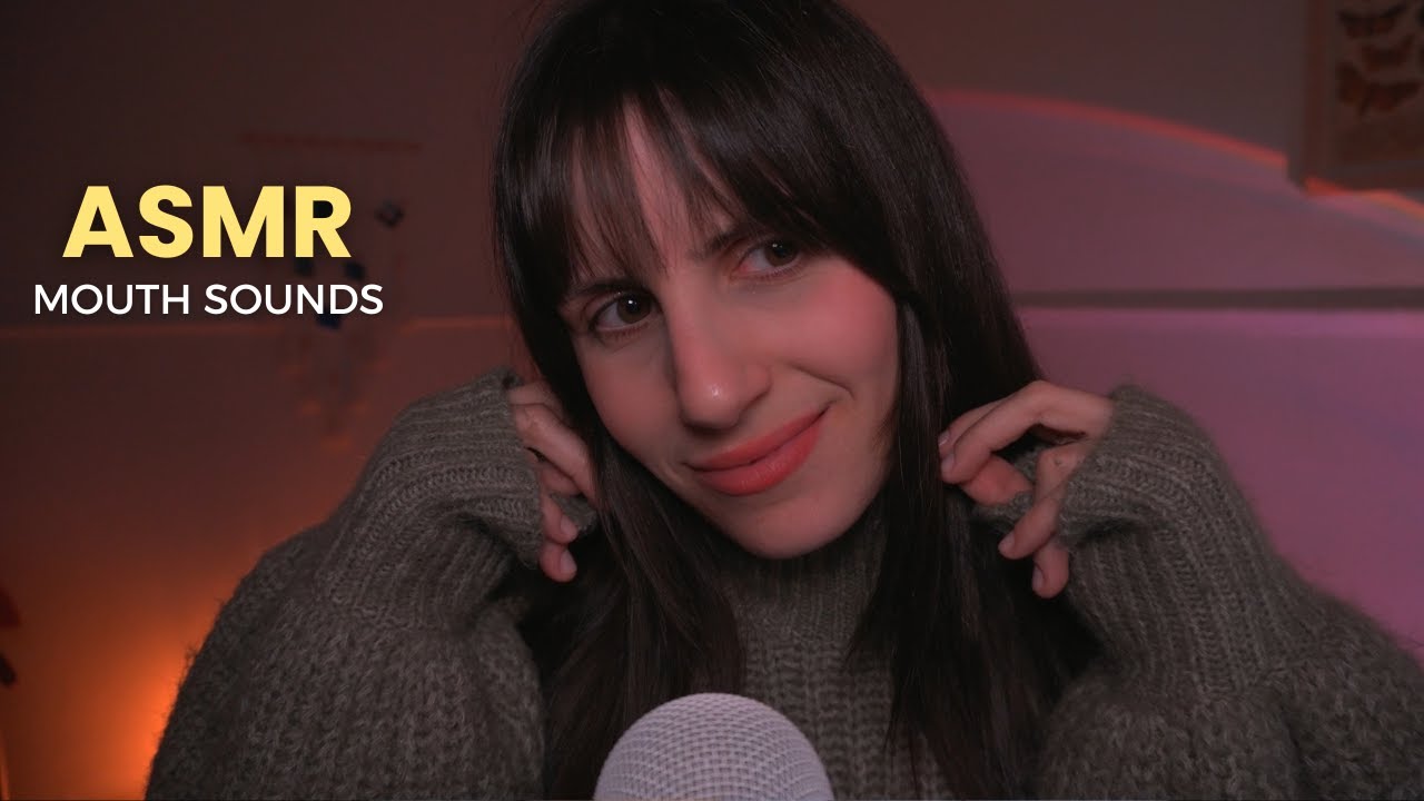 ASMR Susurros ininteligibles y Mouth Sounds 🎧 *muchas cosquillas*