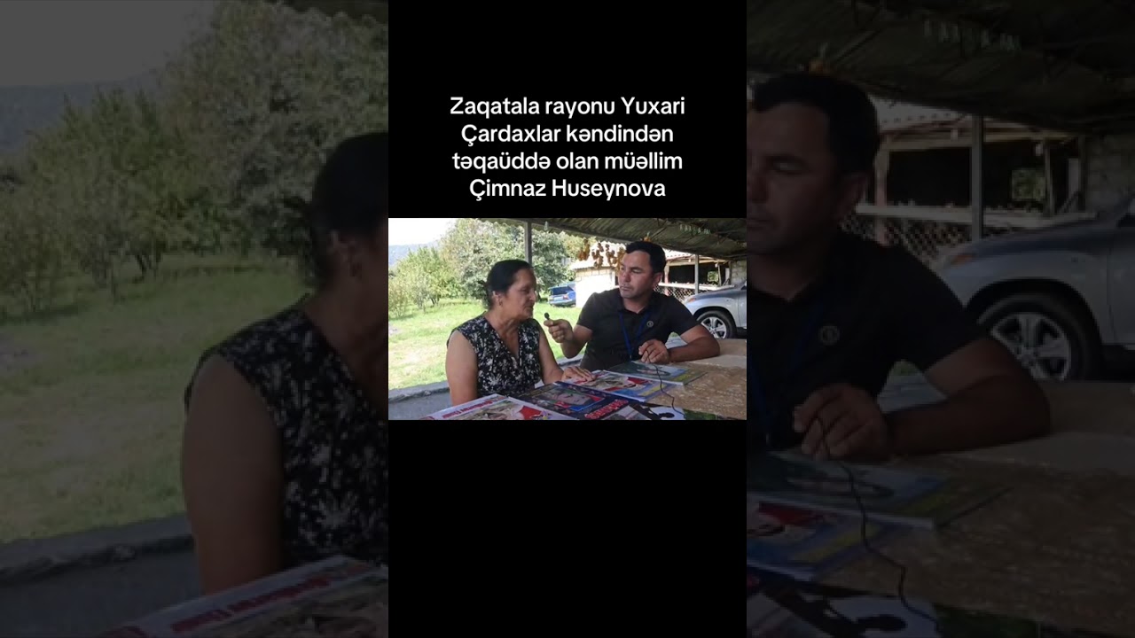 Zaqatala rayonu Yuxari Çardaxlar kəndindən təqaüddə olan müəllim Cimnaz Hüşənova