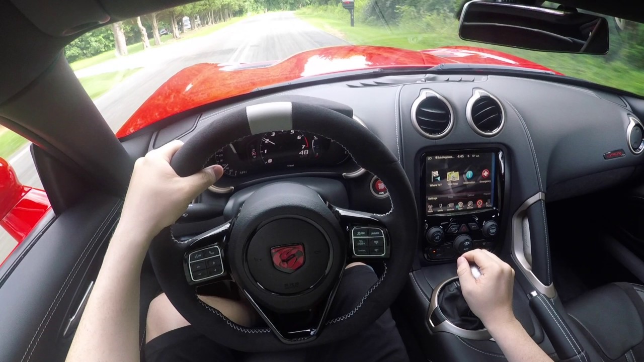 Exotic SUPERCAR POV cruise Dodge Viper ACR
