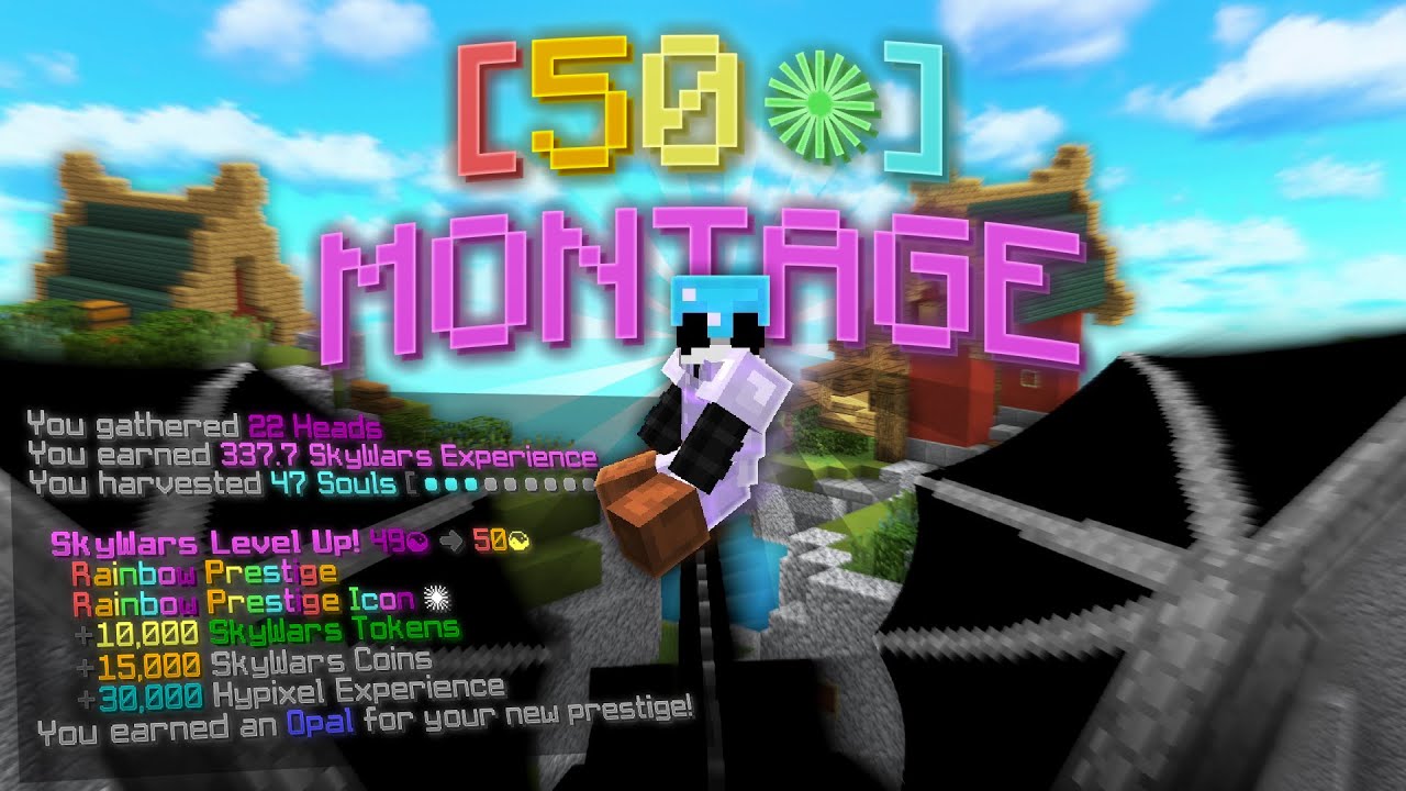 50⭐STARS MY FINAL SKYWARS MONTAGE | RAINBOW PRESTIGE