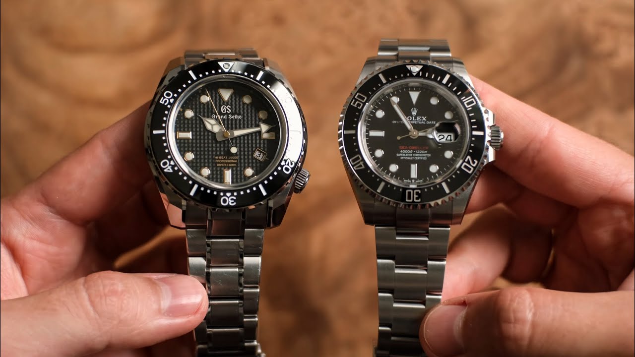 Rolex Sea-Dweller и Grand Seiko SBGH255 в реальной жизни.