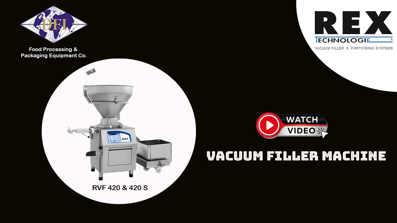 Vacuum Filler Machine : Vacuum Filler Machine RVF 420 and RVF 420 S models  @drfroebindia