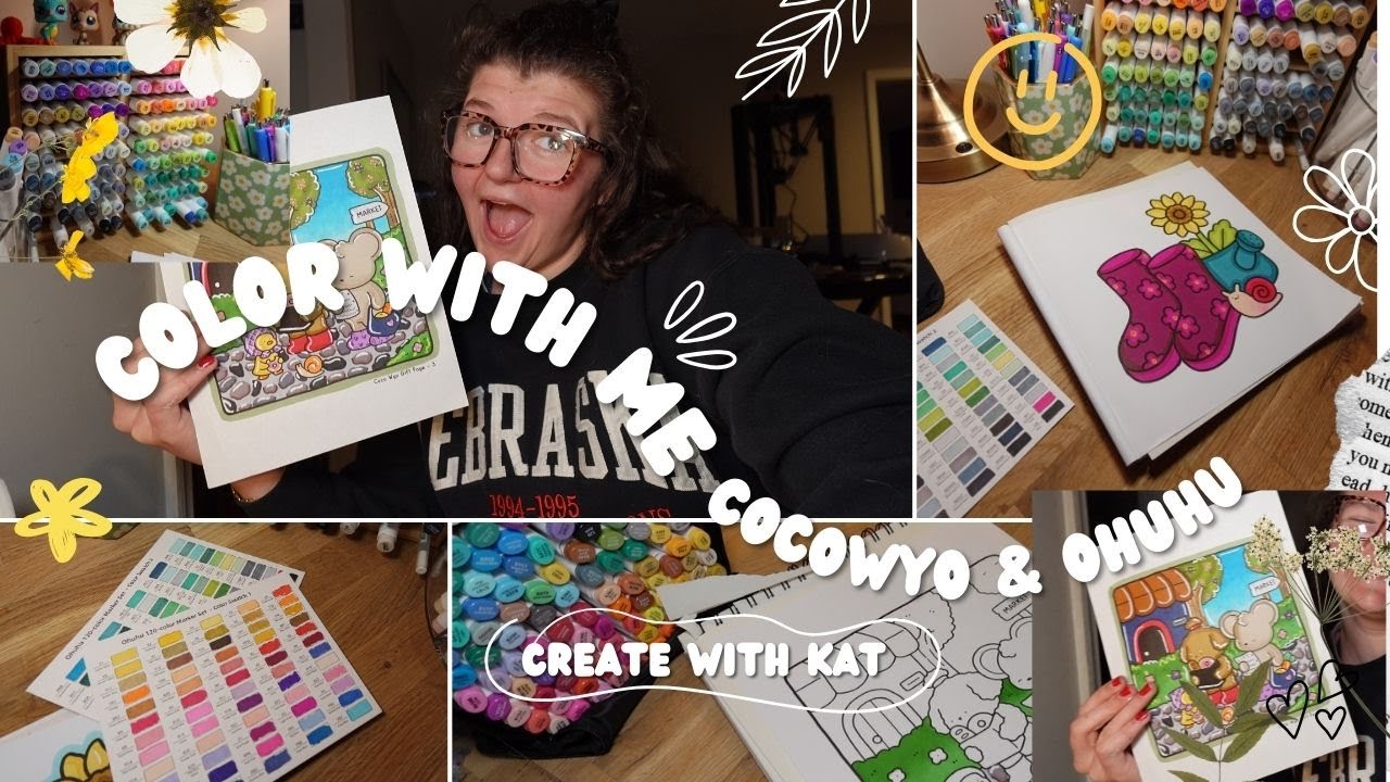 cozy coloring using ohuhu markers!