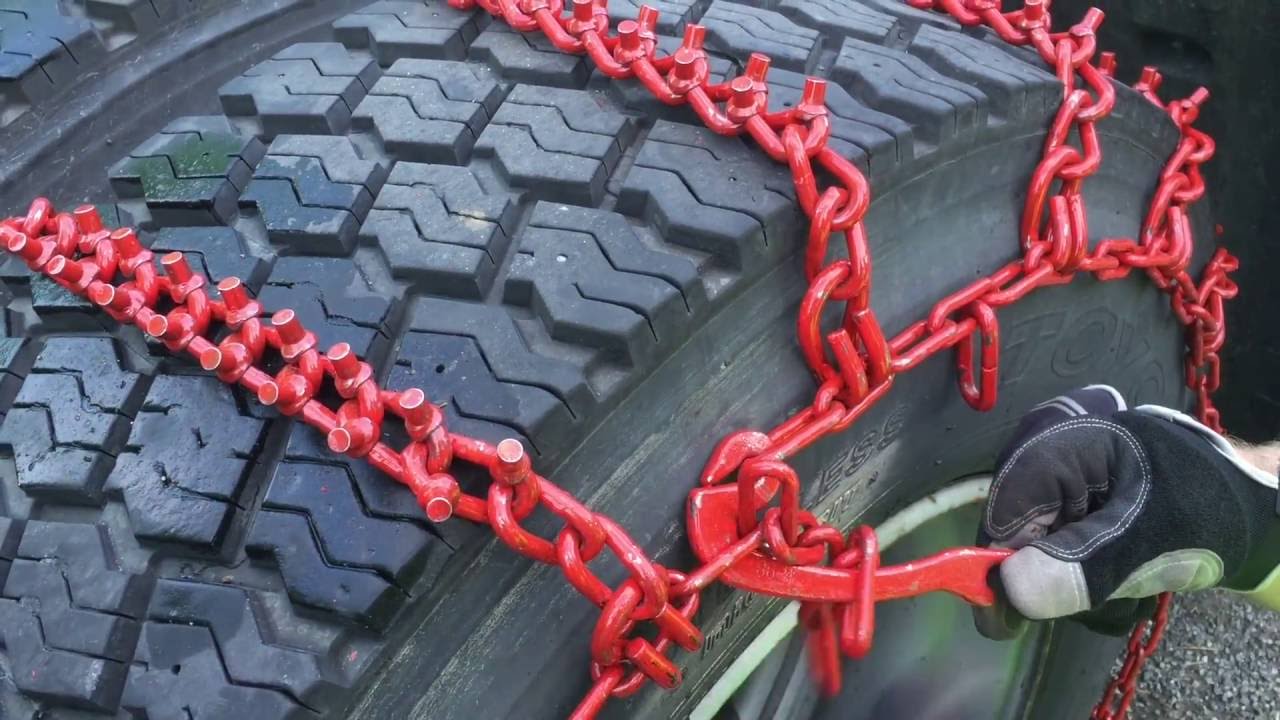 Nórske snehové reťaze na ľad - Kamióny triky transport 10