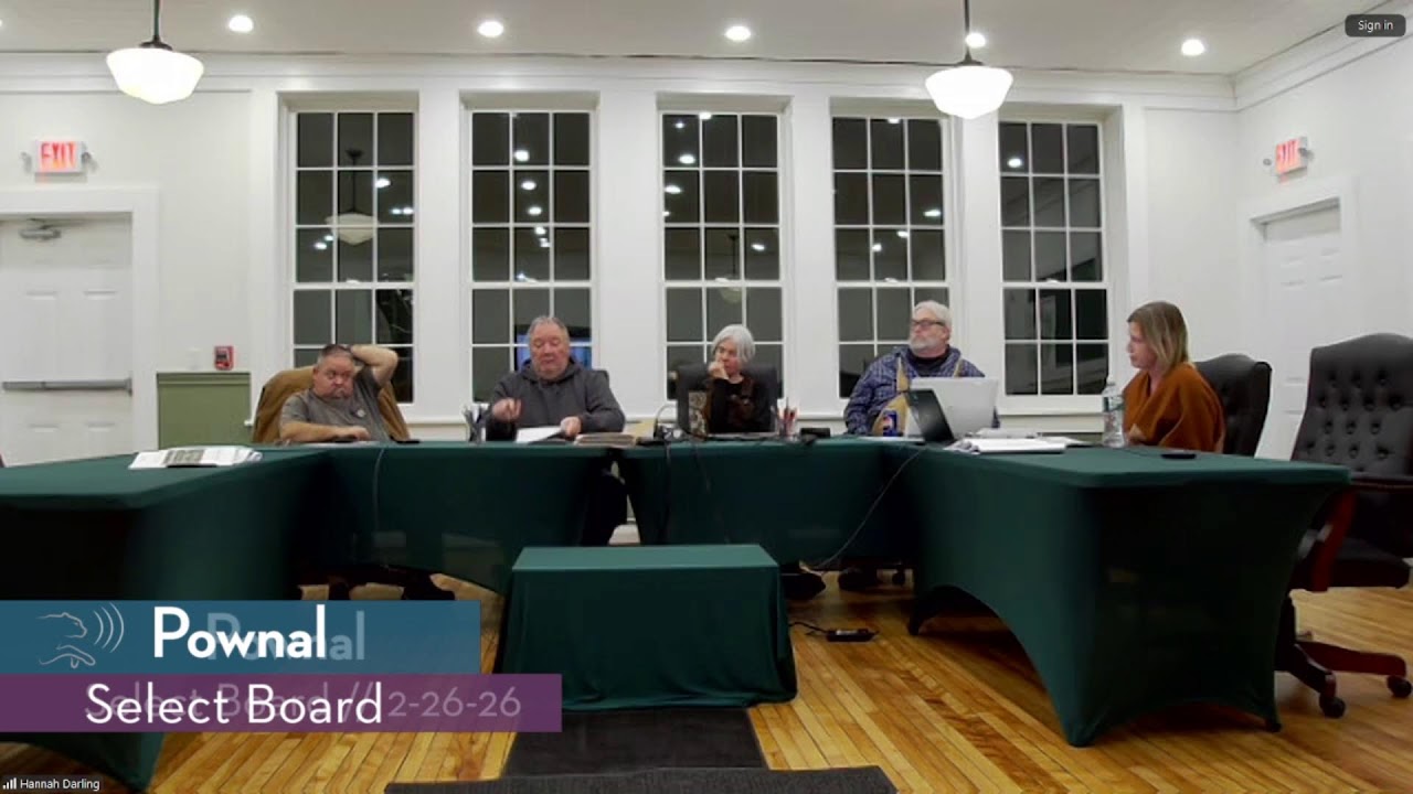 Pownal Select Board // 2-26-26