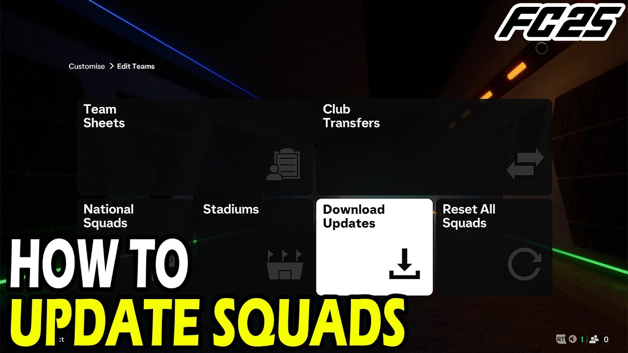Как обновить составы в EA FC 25