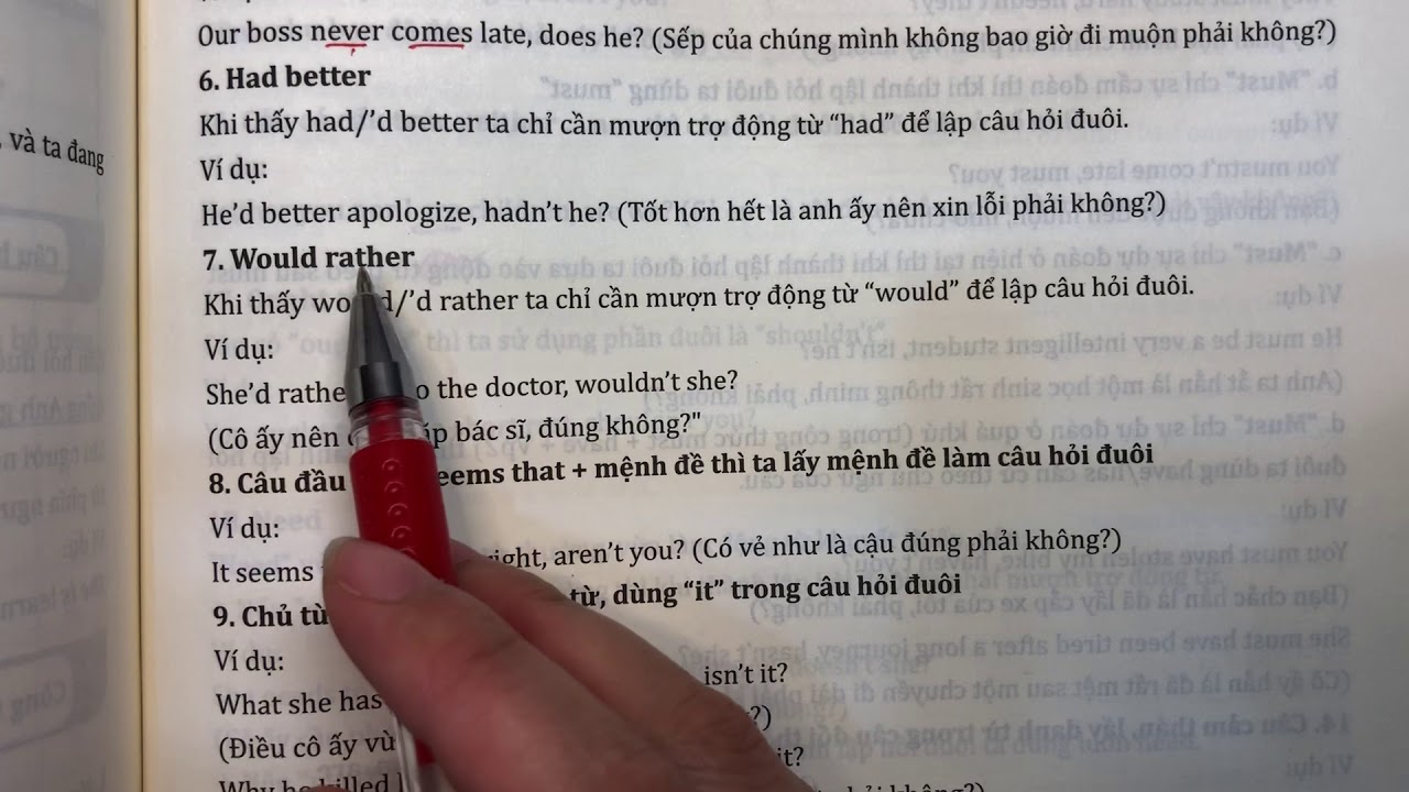 Chuyên đề: Câu hỏi đuôi
