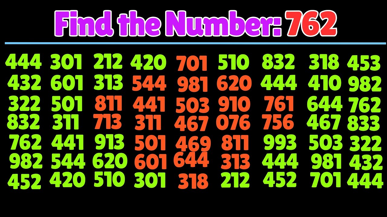 Can You Find the Number 