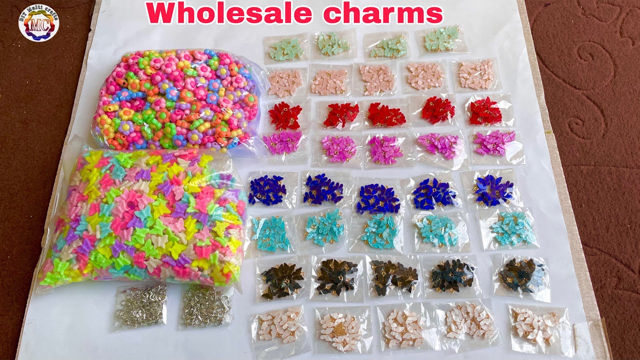 Bracelet making raw materials || Wholesale jewellery making materials || Beads and charms materials
