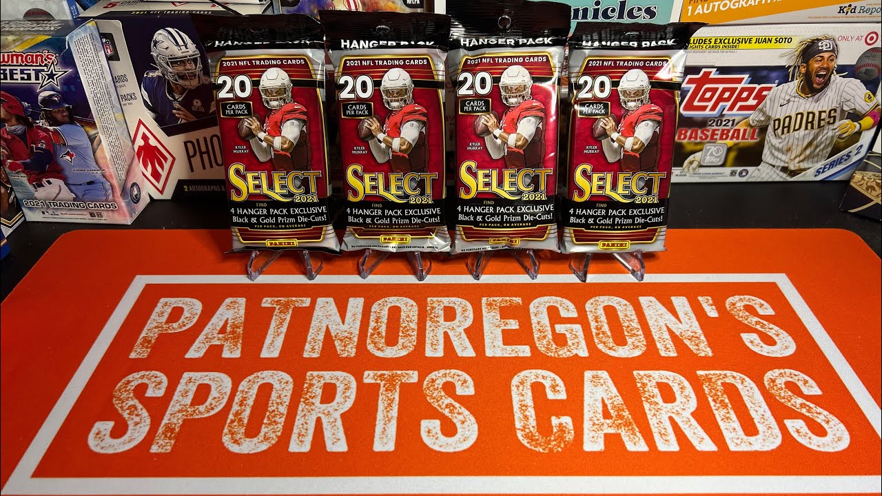 Opening Four 2021 Panini Select Football Hanger Packs - Black & Gold Parallels Lots of RC QBs!