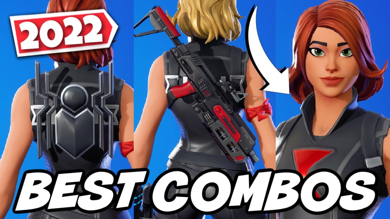 BEST COMBOS FOR BLACK WIDOW OUTFIT SKIN (2022 UPDATED)! - Fortnite