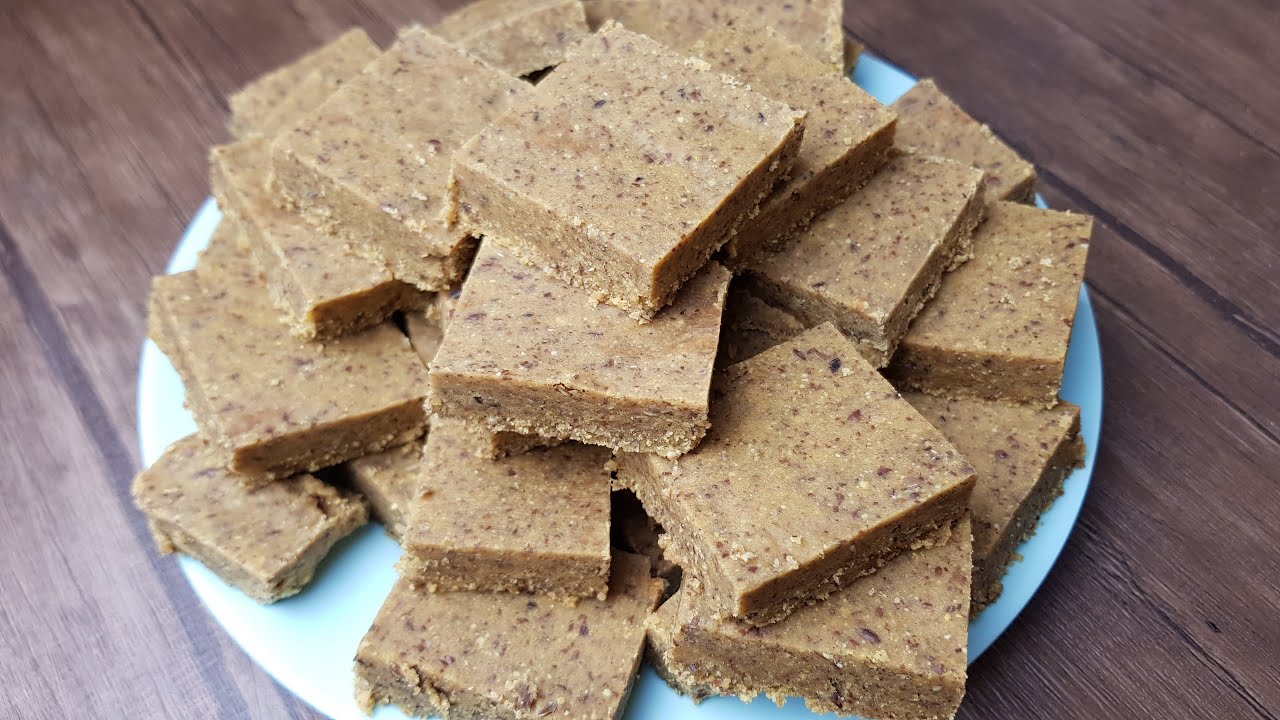EASY Recipe ALSI (FLAXSEED) DI BARFI | ਅਲਸੀ ਦੀ ਬਰਫੀ | अलसी की बर्फी |