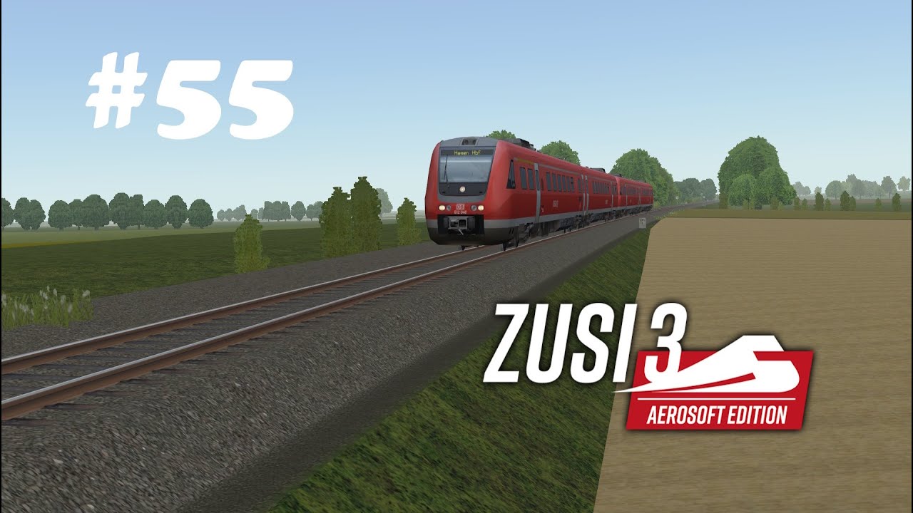 Zusi 3 Führerstandsmitfahrt #55 RE17(3914)  - BR 612- Kassel-Hagen Hbf T 4/6