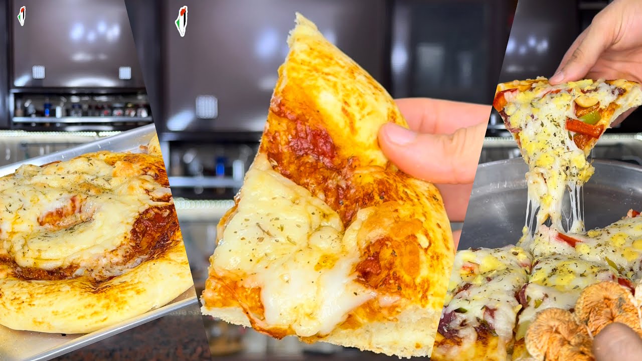 اسهل واسرع طريقة للبيتزا 🍕 | محاوله عمل النابولي 🇮🇹😂