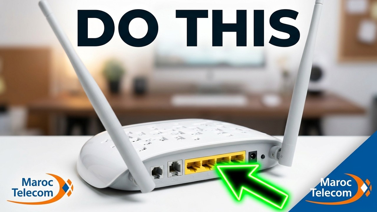 كيفية اعداد Routeur TP-Link TD-W8961N مع Maroc Telecom 