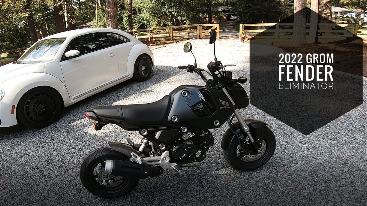 2022 Honda Grom Fender Eliminator Install