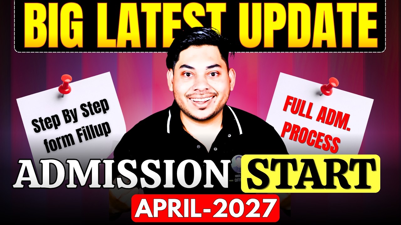 NIOS Admission 2027 (April&ndash;Oct) Step-by-Step Form Fill Up | Nios Form kaise bhare online 2026-27
