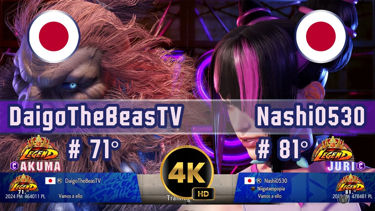 SF6 🇯🇵 Daigo vs Nashi0530 🇯🇵 FT2 / 4K 60 FPS #sf6 #streetfighter6