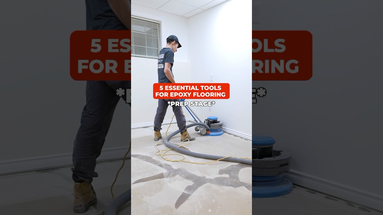5 essential tools to prep your floor for epoxy #epoxy #flooring #epoxyfloor #garage #epoxyflooring
