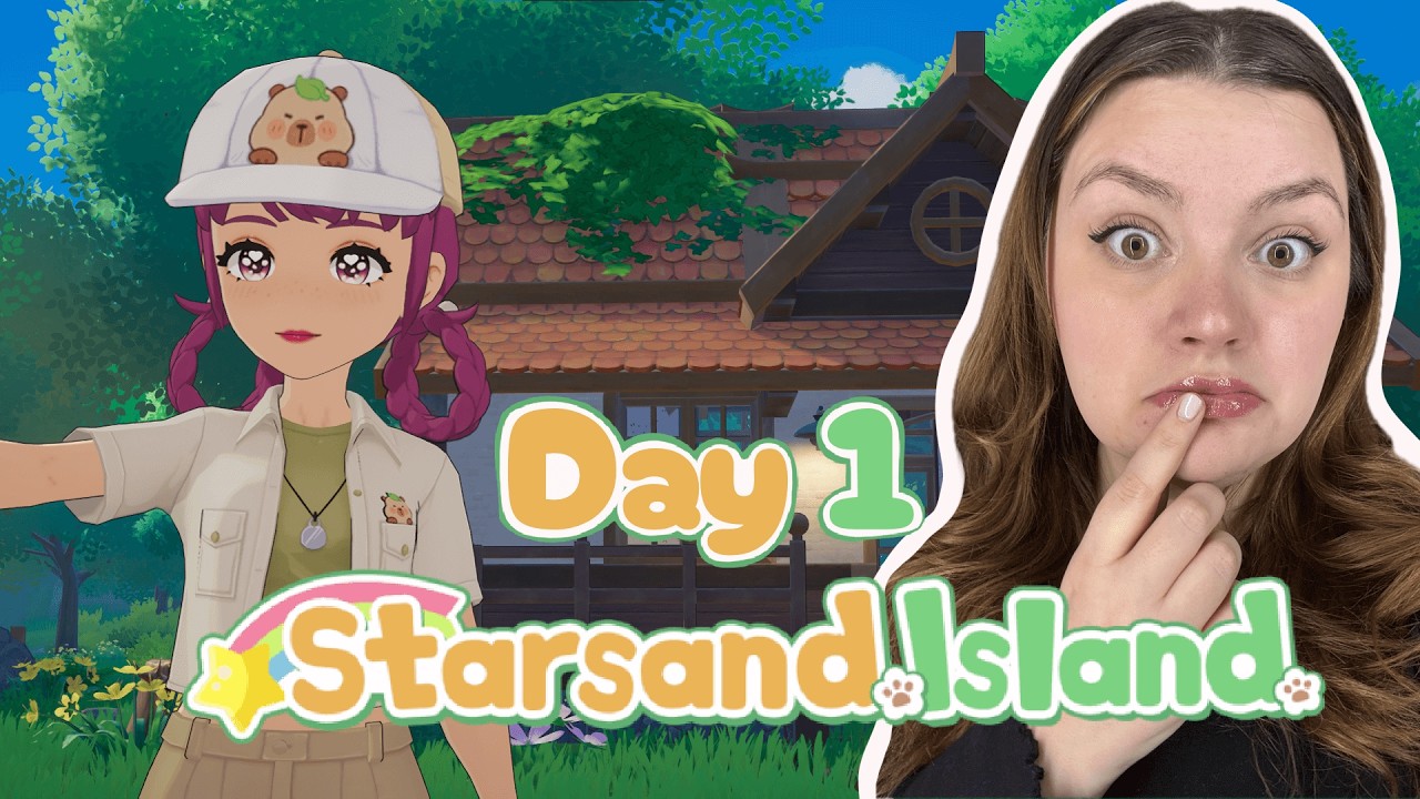 A Cozy First Day on Starsand Island 🌴🌸 Relaxing new life Sim