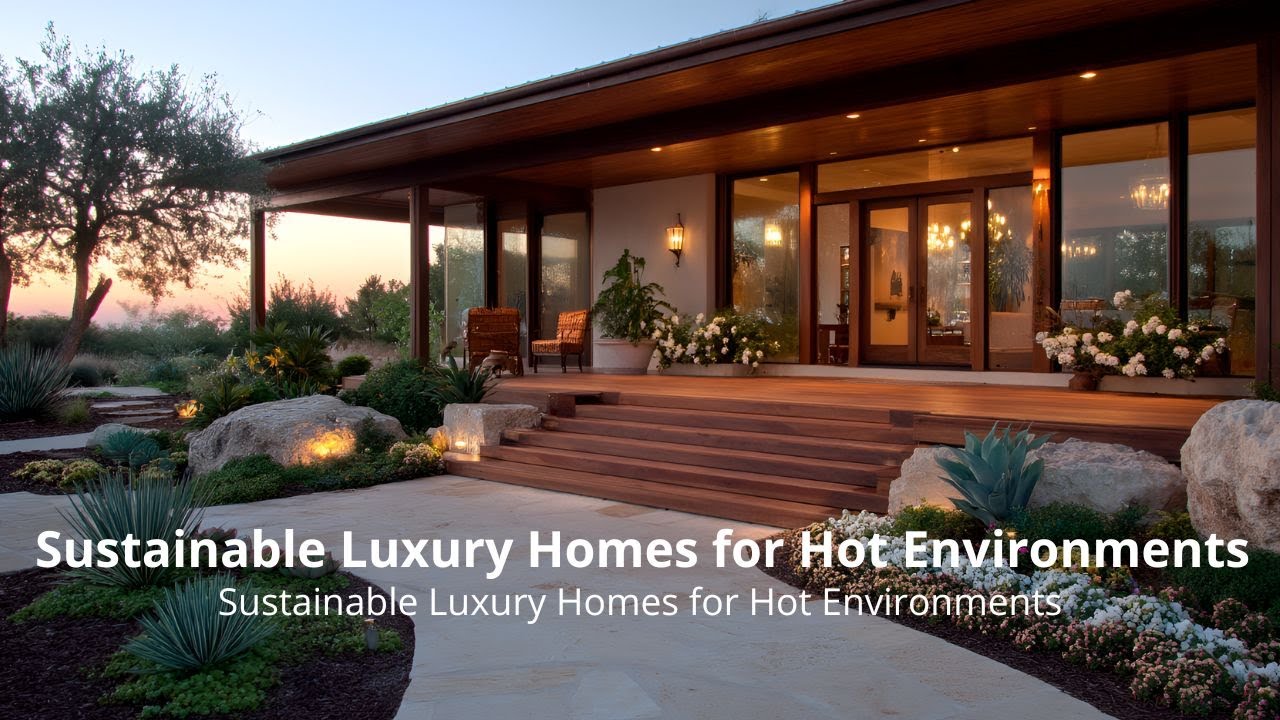 Sustainable Luxury Homes for Hot Environments